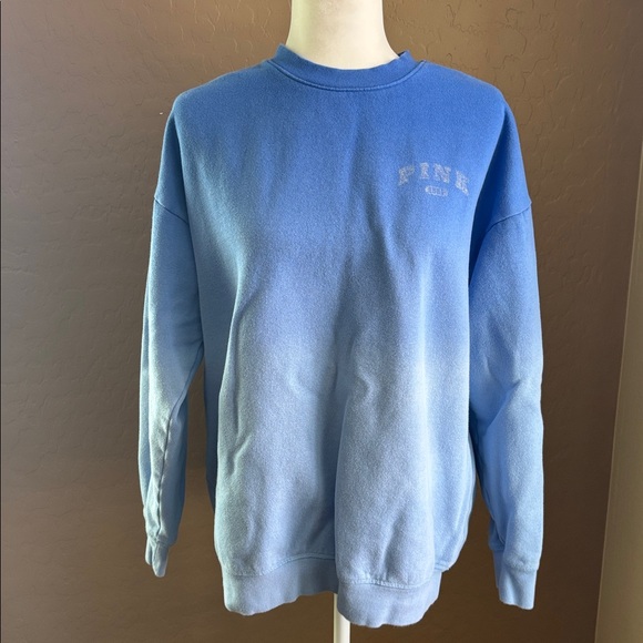PINK Victoria's Secret Tops - PINK 💙 Crewneck Ombré Sweatshirt